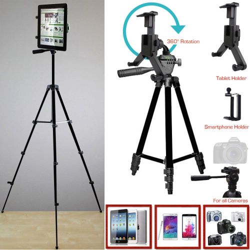  ChargerCity XL Smartphone & Tablet Holder Photo Booth Camera Tripod Kit w360° Rotation for Apple iPad Pro Air Mini iPhone XR XS MAX X 8 7 Plus Microsoft Surface Samsung Galaxy Tab