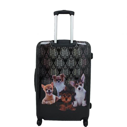  Chariot 20 Lightweight Spinner Carry-on Upright Suitcase Luggage-Doggies