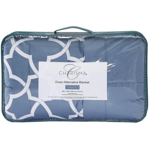  Charisma Down Alternative Blanket, Queen Size (Light Blue)