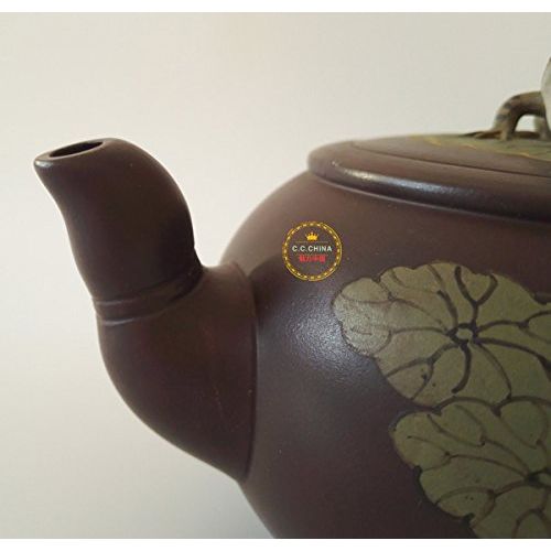  Charming China Zisha Tea Set Chinese Yixing Pure Clay Handmade Zisha Teapot Zini Tea Pot 270cc Oonlight Over the Lotus Pond