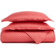 Charter Club Damask Cotton 3-Pc Quilted King Coverlet, Created for Macys Bedding