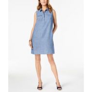 Charter Club Linen Sleeveless Shift Dress, Created for Macys