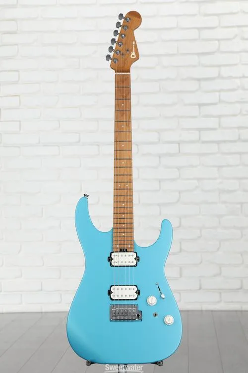  Charvel Pro-Mod DK24 HH 2PT Electric Guitar - Matte Blue Frost Demo