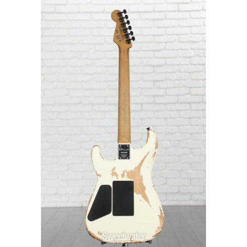  Charvel Pro-Mod Relic San Dimas Style 1 HH FR PF Electric Guitar - Weathered White