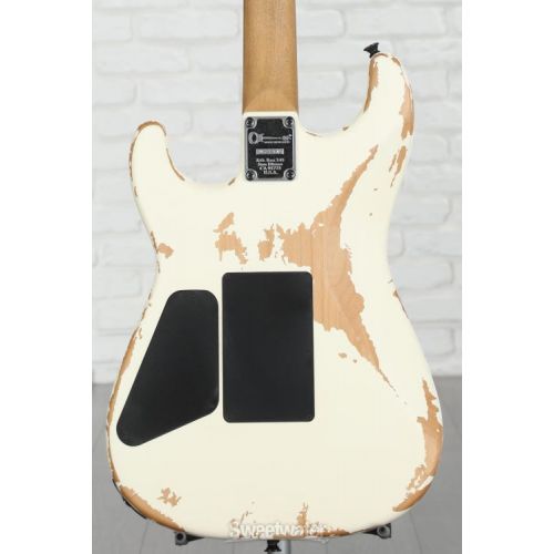  Charvel Pro-Mod Relic San Dimas Style 1 HH FR PF Electric Guitar - Weathered White