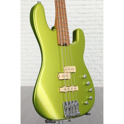  Charvel Pro-Mod San Dimas Bass PJ IV - Lime Green Metallic