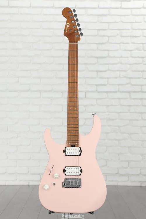  Charvel Pro-Mod DK24 HH 2PT Left-handed Electric Guitar - Satin Shell Pink