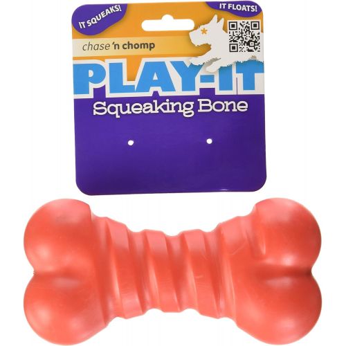  Chase n Chomp Durable Floating Squeaking Bone Dog Toy