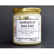 ChasingAStory Garden at Bag End // 8OZ Soy Candle - Bookish - Bilbo Baggins - Bag End - Handmade - Hobbit - Fandom Candles - Gift - Spring
