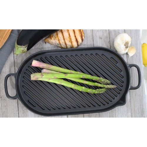  Chasseur 14-inch Oval French Cast Iron Grill