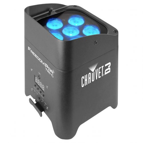  6x Chauvet Freedom Par Tri-6 BatteryWireless DMX RGB LED Wash Light + SKB Case
