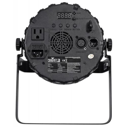  (2) Chauvet DJ FXPar 3 RGB+UV SMD LED Wash Lights w Strobe+Cables+Clamps+Bag