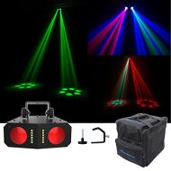 Chauvet DJ Duo Moon LED MoonflowerStrobe Sound-Activated Effect Light+Clamp+Bag
