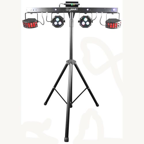  2 x Chauvet DJ GigBar 2 4-in-1 LED Lighting System with 2 LED Derbies, 2 LED Pars, and Strobe Effect