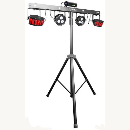  2 x Chauvet DJ GigBar 2 4-in-1 LED Lighting System with 2 LED Derbies, 2 LED Pars, and Strobe Effect