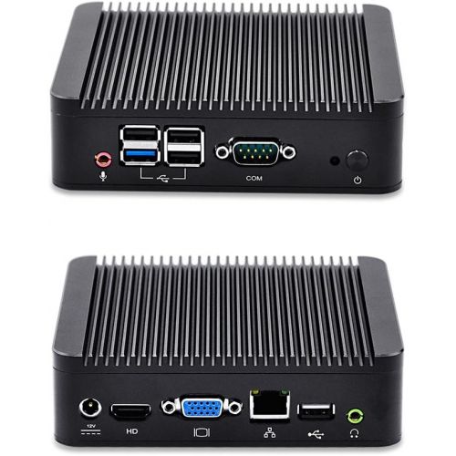  Cheapest Barebones fanless Mini pc with Quad Core J1900 Baytrail cpu Qotom-Q190n