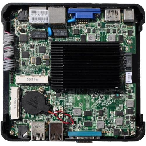  Cheapest Barebones fanless Mini pc with Quad Core J1900 Baytrail cpu Qotom-Q190n