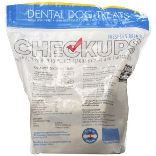  Checkups- Dental Dog Treats, 24ct 48 oz. for Dogs 20+ pounds (2 Bags, 48 Count Total)