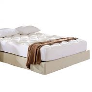 Cheer Collection Ultra Plush Eco-Friendly Hypoallergenic Bamboo Fitted Mattress Topper - Full