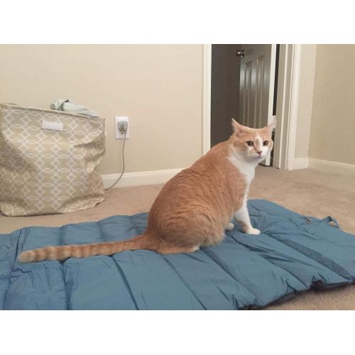  Cheerhunting Outdoor Dog Bed Portable Travel Dog Bed Extra Large Dog Mat Cat Mat Orange Oversize Waterproof Dog Mat Pet Mat