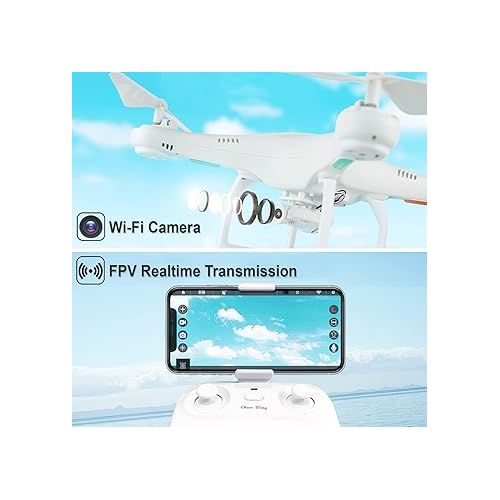  Cheerwing CW4 RC Drone with 720P HD Camera for Kids and Adults RC Quadcopter with Auto Hovering