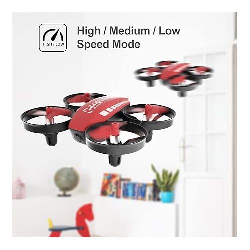  Cheerwing CW10 Mini Drone for Kids WiFi FPV Drone with Camera, RC Drone Gift Toy for Boys and Girls with Auto Hovering, Voice Control