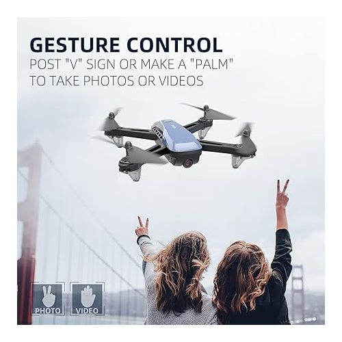  Cheerwing U89S Drone with Camera for Kids and Adults, 1080P HD FPV Drone 15 Mins Flight Time with One Key Take Off, Altitude Hold