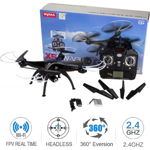  [아마존 핫딜] [아마존핫딜]Cheerwing Syma X5SW-V3 WiFi FPV Drone 2.4Ghz Quadcopter RC Drone with Camera for Kids and Beginners