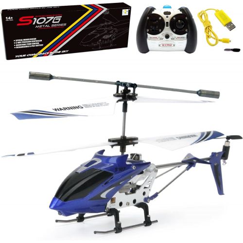  [아마존핫딜][아마존 핫딜] Cheerwing S107/S107G Phantom 3CH 3.5 Channel Mini RC Helicopter with Gyro Blue