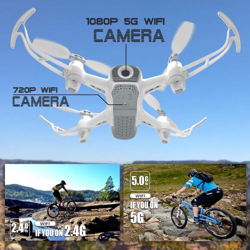  [아마존핫딜][아마존 핫딜] Cheerwing W1PRO GPS Drone with 1080P Camera for Adults, Quadcopter with Brushless Motor, Auto Return Home, Follow Me, Gesture Control, Long Flight Time