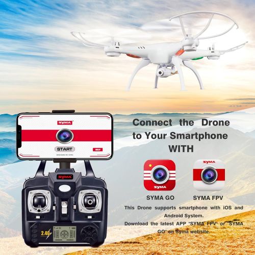  [아마존 핫딜] Cheerwing Syma X5SW-V3 WiFi FPV Drone 2.4Ghz 4CH 6-Axis Gyro RC Quadcopter Drone with Camera, White