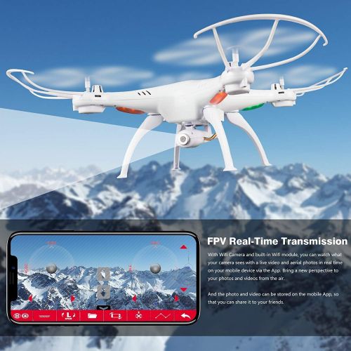  [아마존 핫딜] Cheerwing Syma X5SW-V3 WiFi FPV Drone 2.4Ghz 4CH 6-Axis Gyro RC Quadcopter Drone with Camera, White