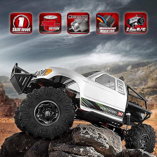  Cheerwing 1:10 Scale Rock Crawler 4WD Off-Road Remote Control Truck Large Hobby RC Car for Adults