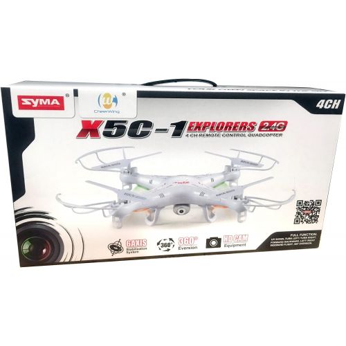  Cheerwing Syma X5C-1 Explorers 2.4Ghz 4CH 6-Axis Gyro RC Quadcopter Drone with Camera