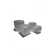 Cheese and Yogurt Making SET OF 3 ASSORTED MOLDS FOR CHEESEMAKING- CYLINDER, PYRAMID, MOLD WITH FOLLOWER