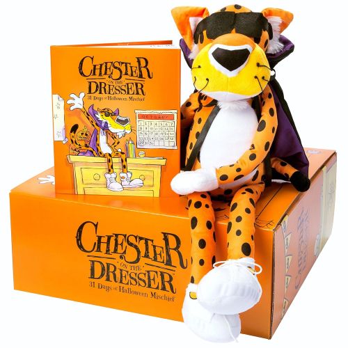  Cheetos Chester On The Dresser Halloween Book with Chester Cheetah Stuffed Animal