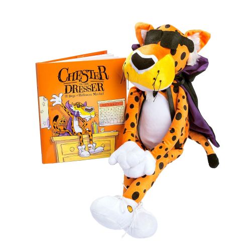  Cheetos Chester On The Dresser Halloween Book with Chester Cheetah Stuffed Animal