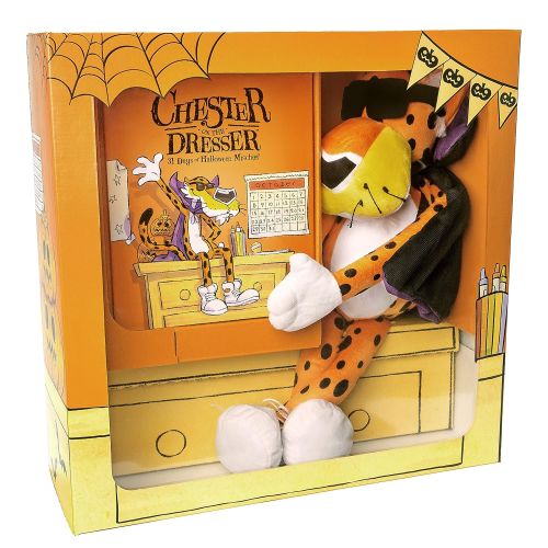  Cheetos Chester On The Dresser Halloween Book with Chester Cheetah Stuffed Animal