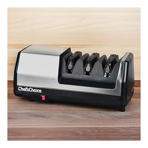  Chef's Choice Model 151 Universal Electric Knife Sharpener, Stainless Steel