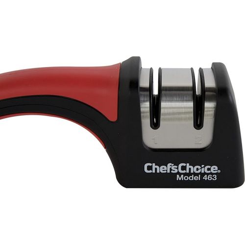  Chef'sChoice 463 Pronto Hone for 15-Degree Serrated and Straight Knives Diamond Abrasives Fast Sharpening, 2-Stage, Black
