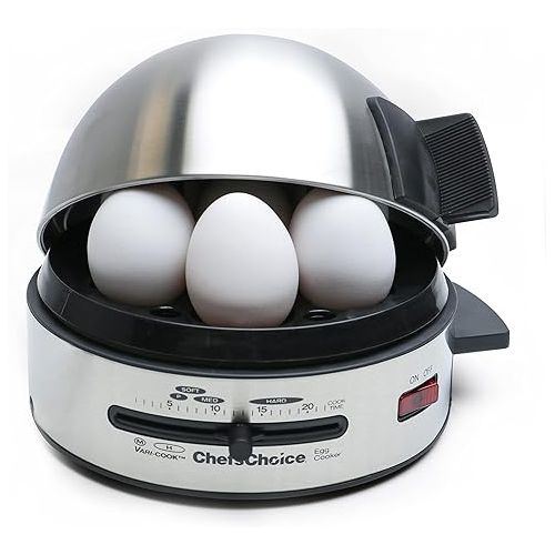  Chef'sChoice 810 Gourmet 7-Egg Cooker with Electronic Timer, Audible Signal & Nonstick Stainless Steel Design