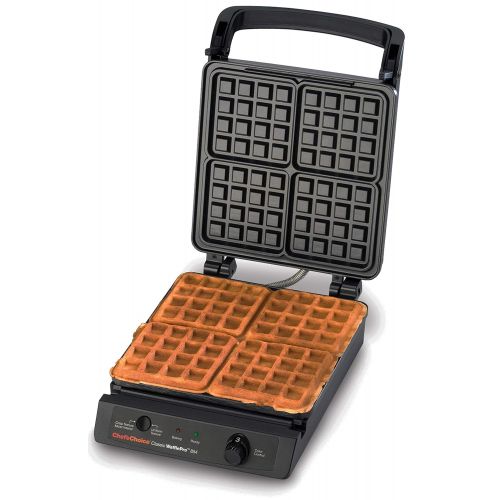 Chef’sChoice 854 Classic WafflePro Nonstick Waffle Maker Features Taste and Texture Select Option with Temperature Control Make Delicious Waffles for Breakfast Lunch or Dinner, 4-S