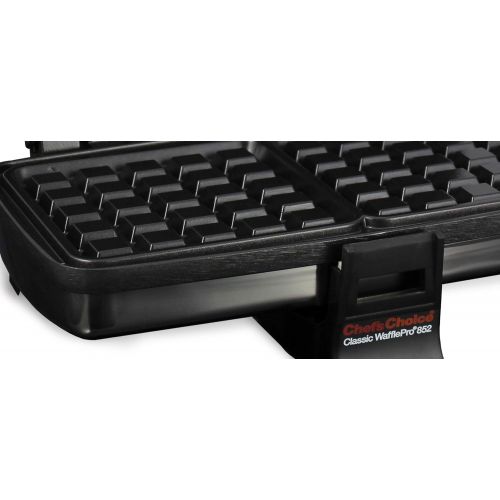  Chef’sChoice ChefsChoice 852 Classic WafflePro Nonstick Waffle Maker Features Adjustable Baking Control and Instant Temperature Recovery for Delicious Waffles and Includes Built-in Cord Storage