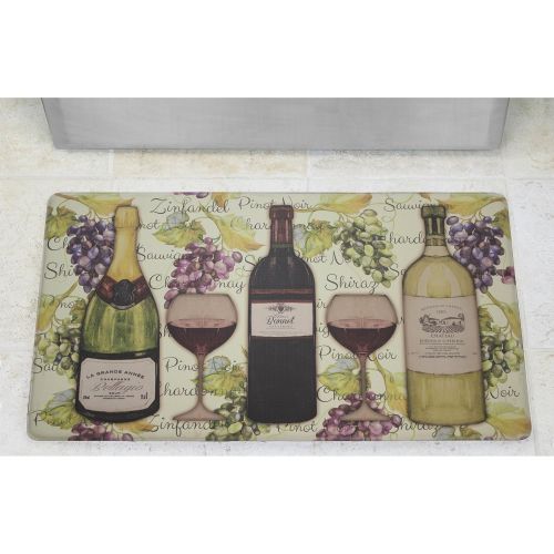  Chef Gear Wine Tasting Anti-Fatigue Premium Memory Foam Kitchen Chef Mat, 18 x 30