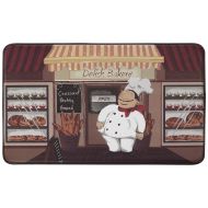Chef Gear Happy Chef Faux Leather Anti-Fatigue Cushioned Chef Mat, 18 by 30-Inch