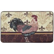 Chef Gear Imperial Rooster Faux Leather Anti-Fatigue Cushioned Chef Mat, 18 by 30-Inch