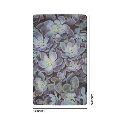  Chef Gear Ethereal Succulents Gelness Kitchen Mat 18 in. x 30 in. in,