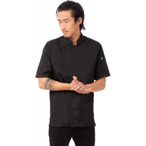  Chef+Works Chef Works Mens Springfield Chef Coat, Ink Blue, X-Small