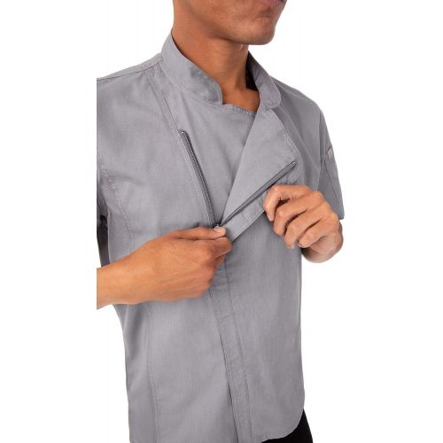  Chef+Works Chef Works Mens Springfield Chef Coat, Ink Blue, X-Small