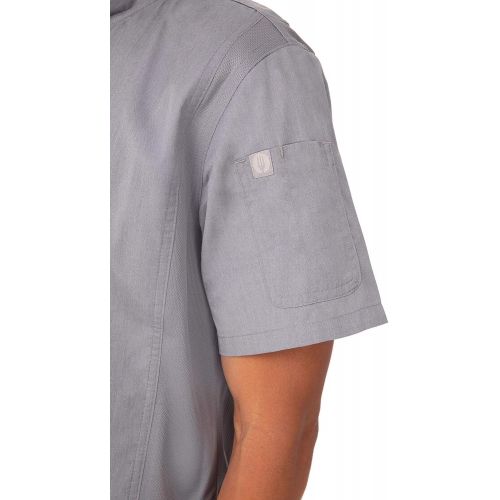  Chef+Works Chef Works Mens Springfield Chef Coat, Ink Blue, X-Small